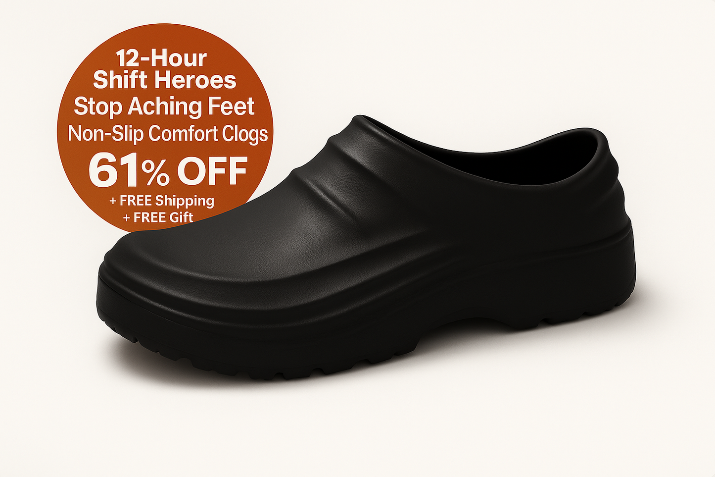 All-Day ComfortWalk Clogs - Stop Foot Pain & Stay Safe